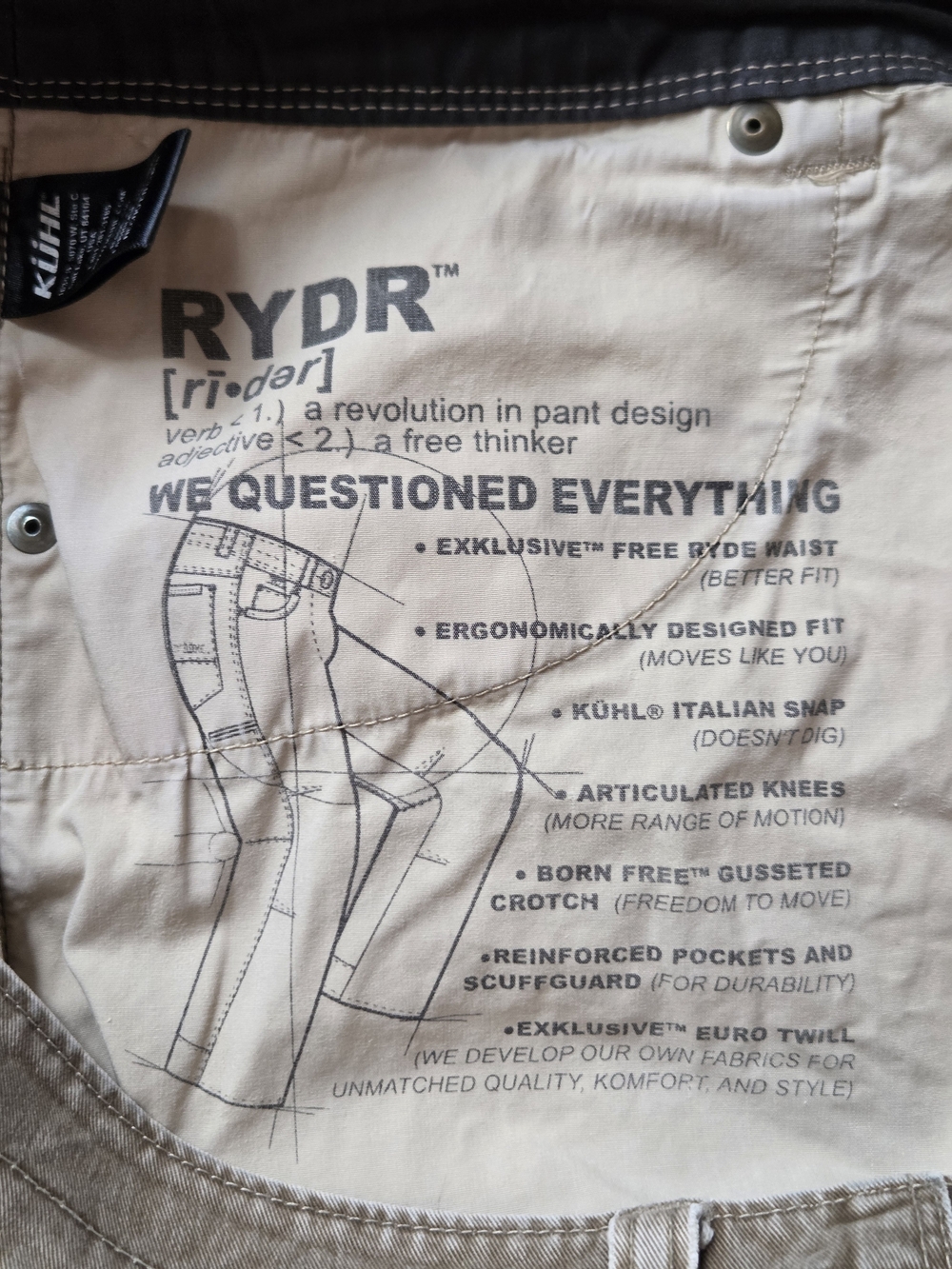 KÜHL Rydr pants 36×30 - Picture 5 of 8